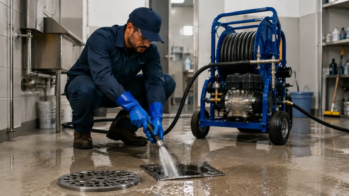 Floor Drain Hydro Jet Cleaning in Altadena