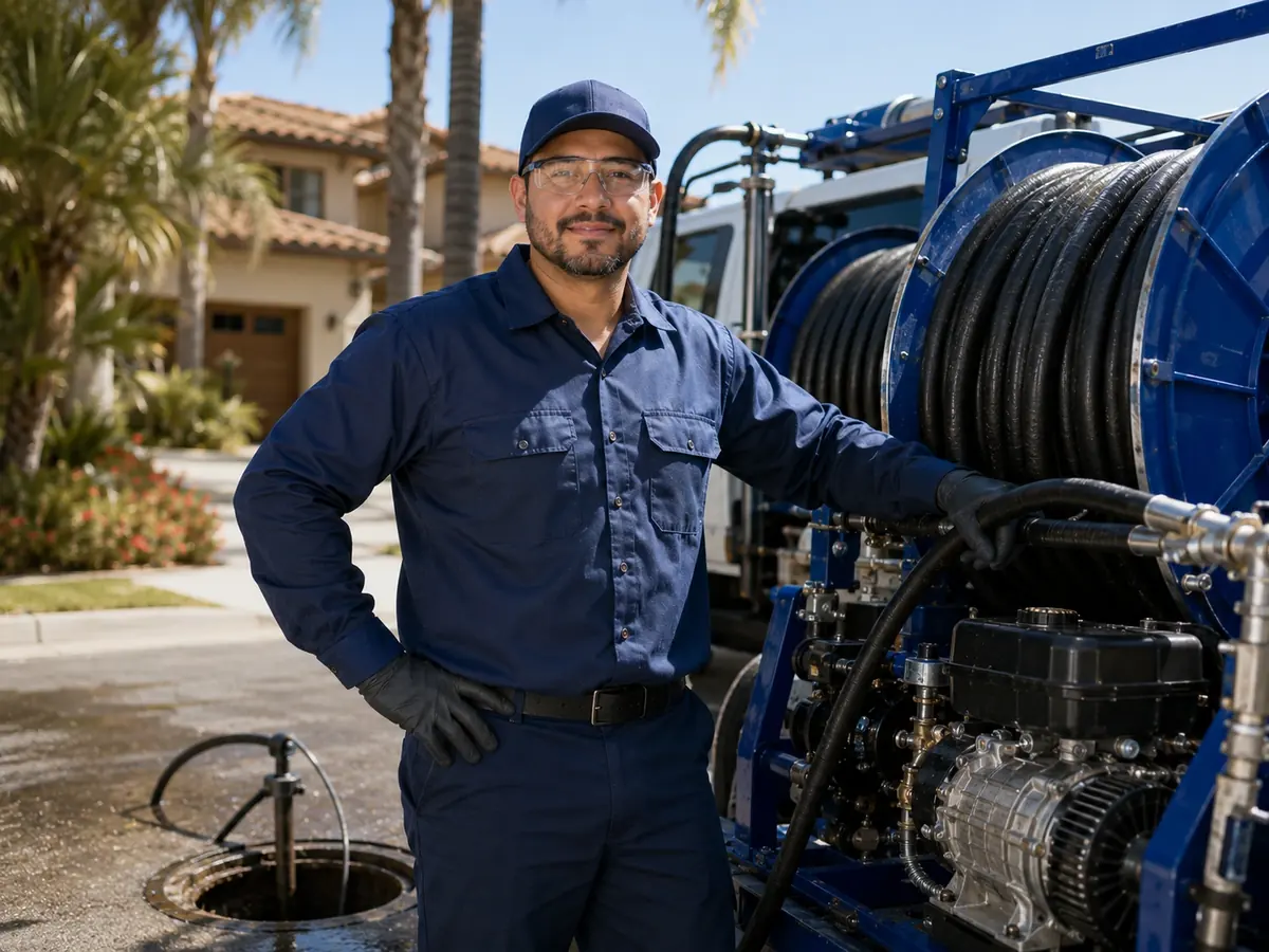 Hydro jet sewer cleaning in Altadena