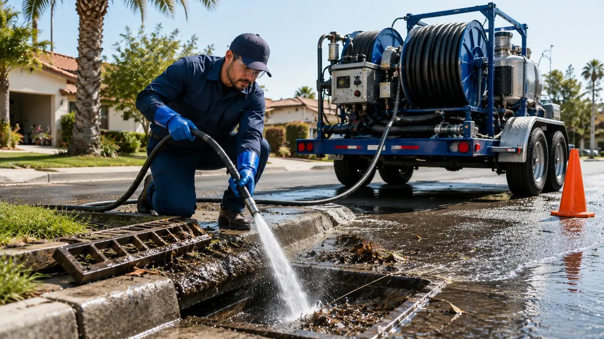Storm Drain Hydro Jet Cleaning in Altadena